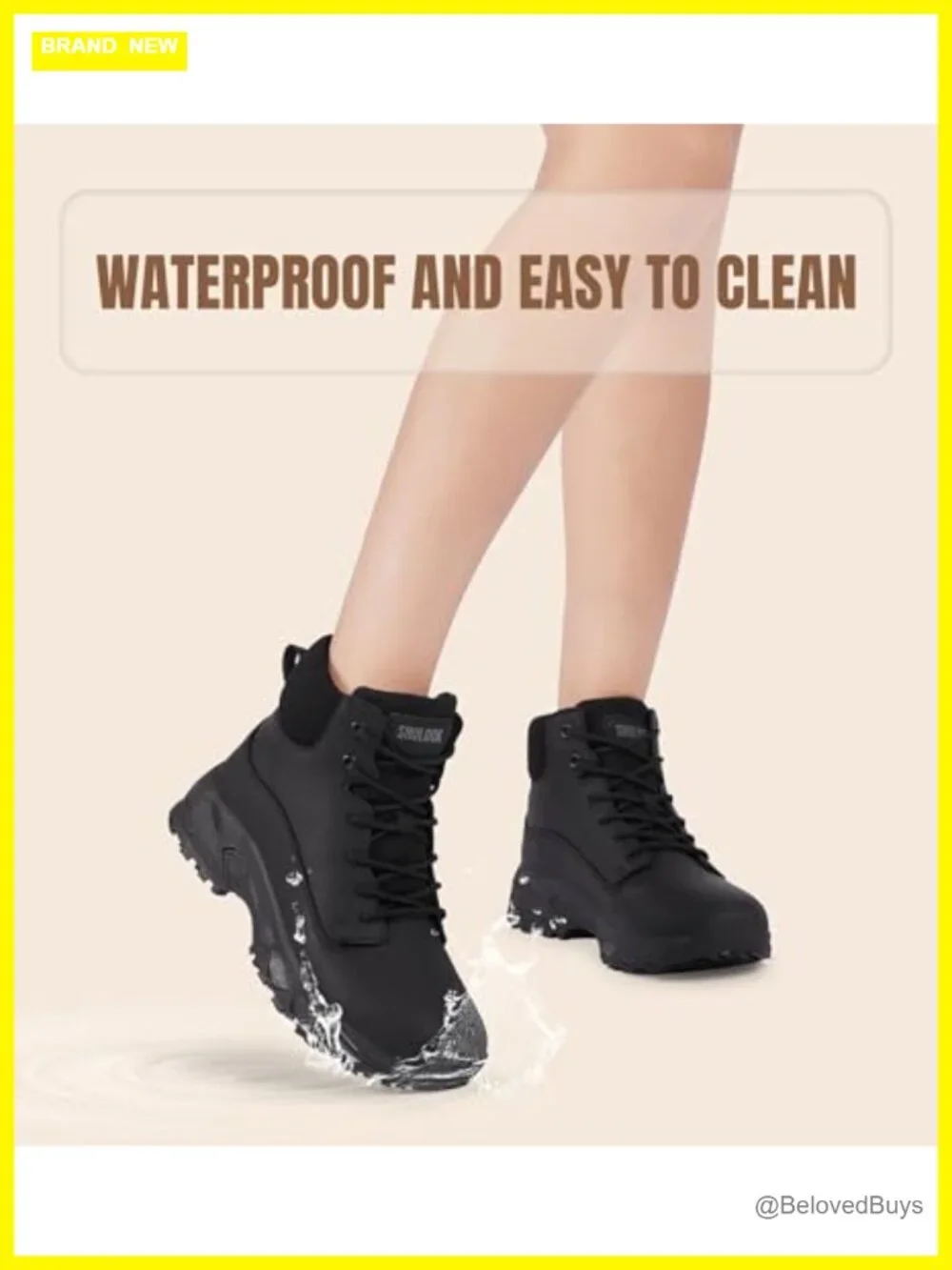 Non Slip Work Boots Waterproof Slip-Resistant Ankle Booties Chef Kitchen Shoes